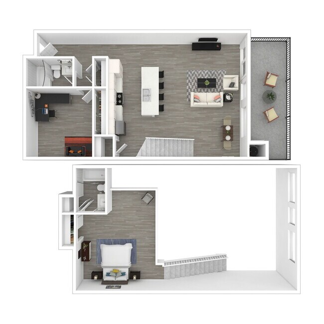 Two Bedroom, Two Bath 615-201 floor plan