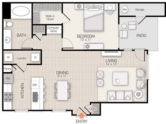Plan B 106 floor plan