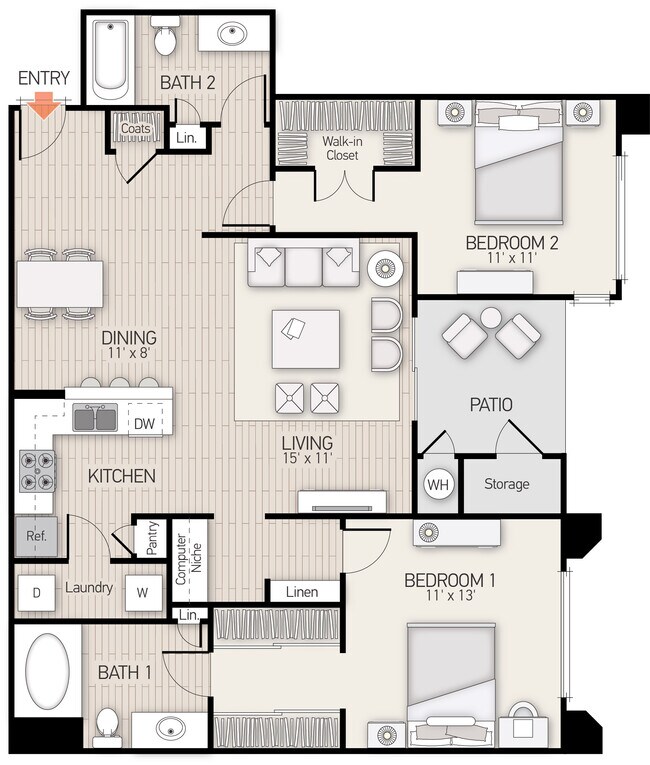 Plan E 303 floor plan