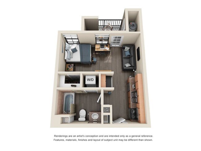 Studio - Premium Private floor plan
