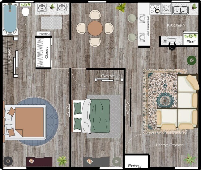 2x1 208 floor plan