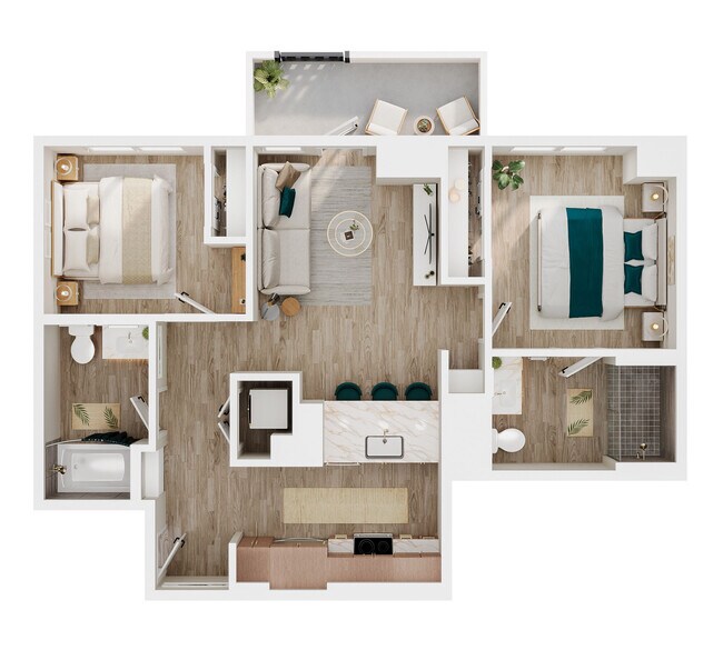 B6 A107 floor plan