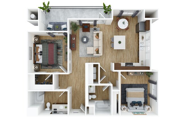 2x2 A 9308 floor plan