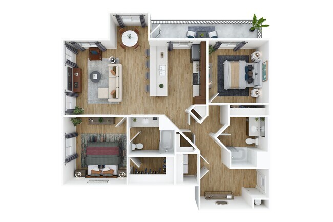 2x2 B3 2301 floor plan