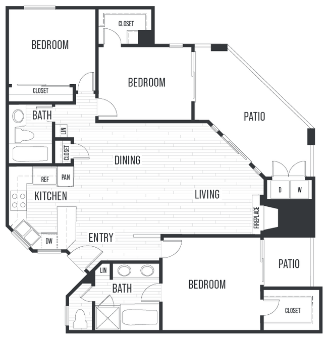 Valentia Plan 3A 7-7111 floor plan