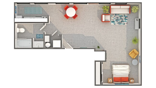 Avenue Studio 1-806 floor plan