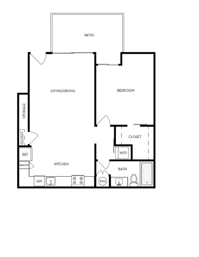 1 Bedroom C floor plan