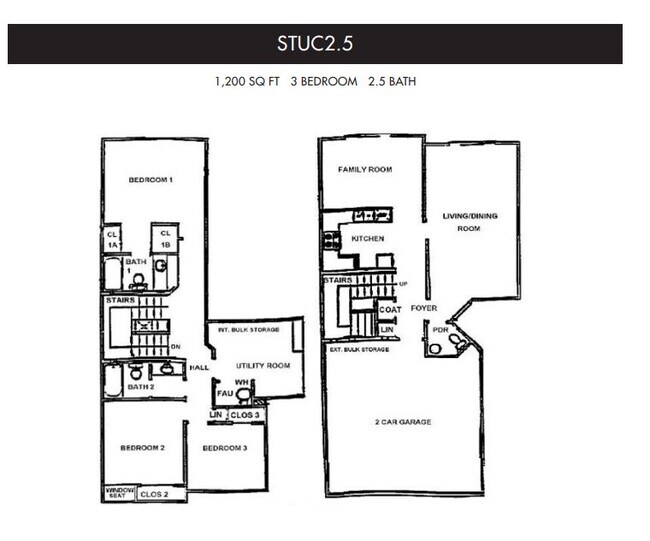 Three Bedroom- Classic floor plan