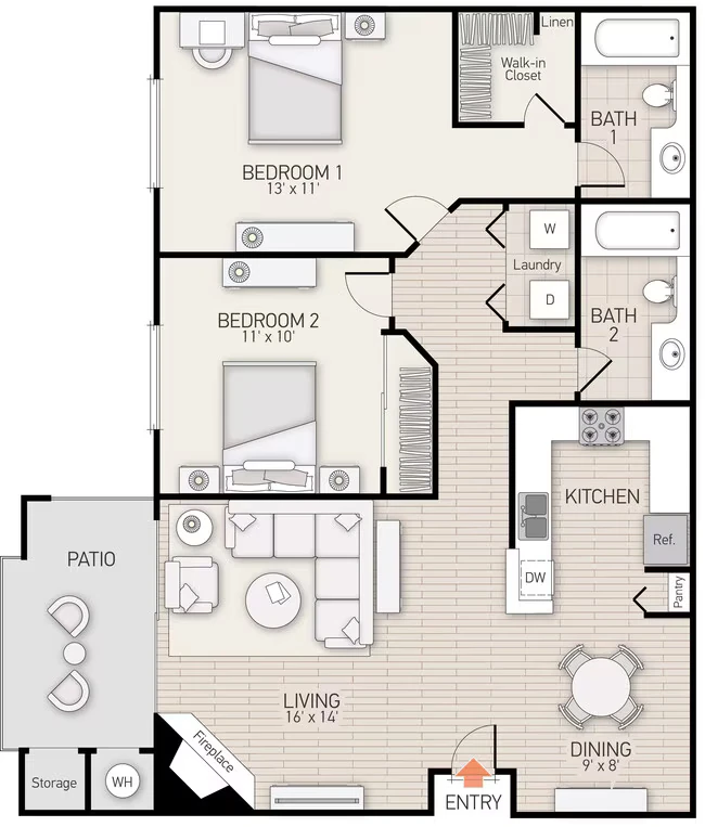 Plan E 358 floor plan