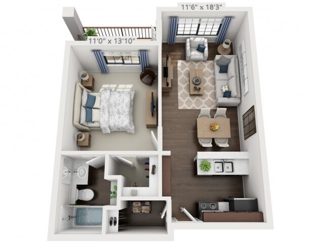 A2 C-C308 floor plan