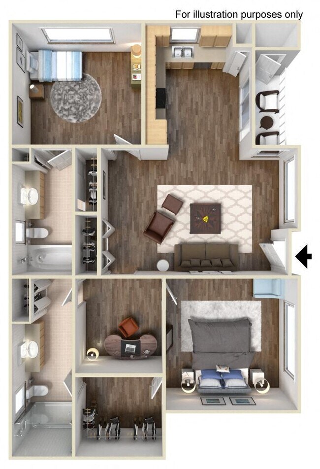 2B2 77-13 floor plan