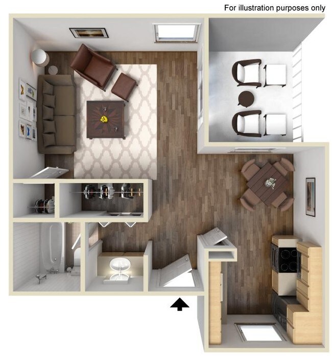 Studio 83-11 floor plan