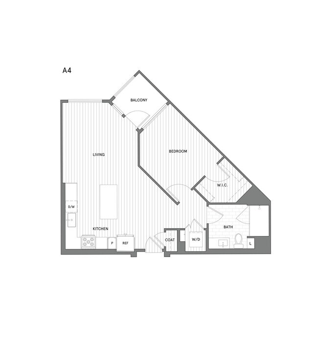 1 BR/1 BA 3029 floor plan
