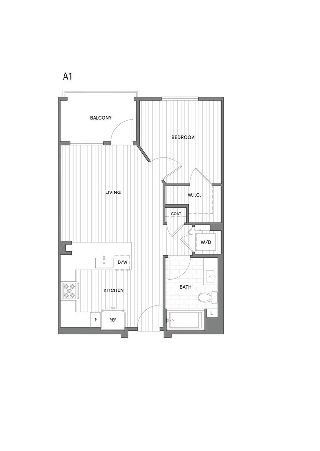 JR 1 BR/1 BA 5084 floor plan