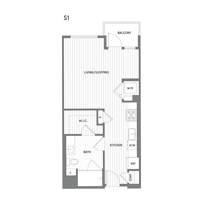 Studio 4059 floor plan