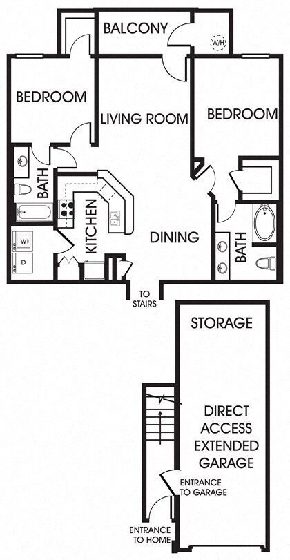 Residence Two Upper 228 floor plan