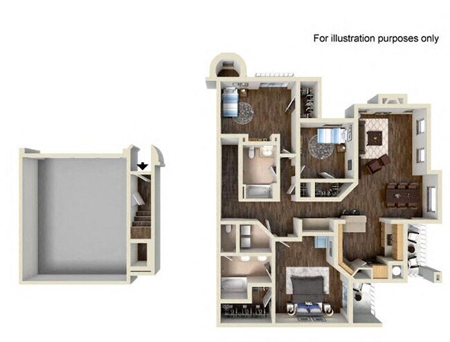 Residence Four Lower 329 floor plan