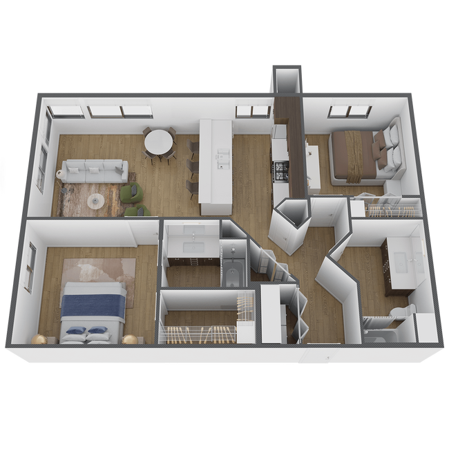 2x2 B 6201 floor plan