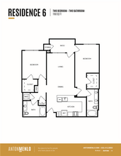 Residence 6 435A floor plan