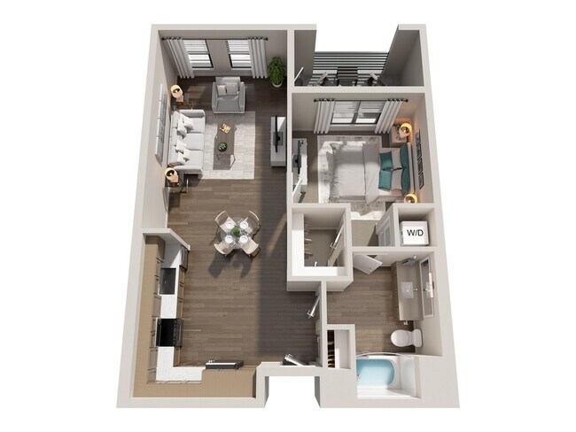 A3 Building 23-101-104 floor plan