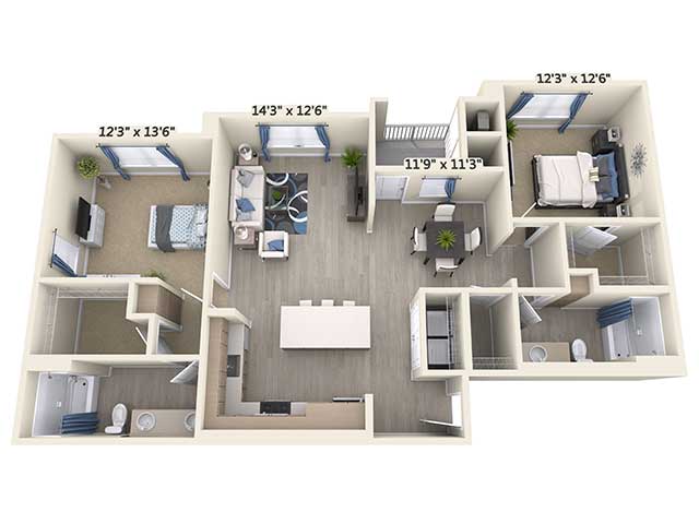 B4-1261sq 004-429 floor plan