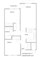 2 Bedroom Flat floor plan