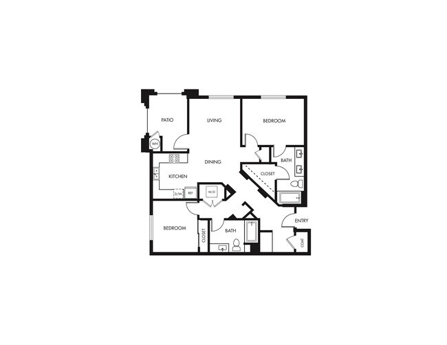 Plan B4 2-211 floor plan