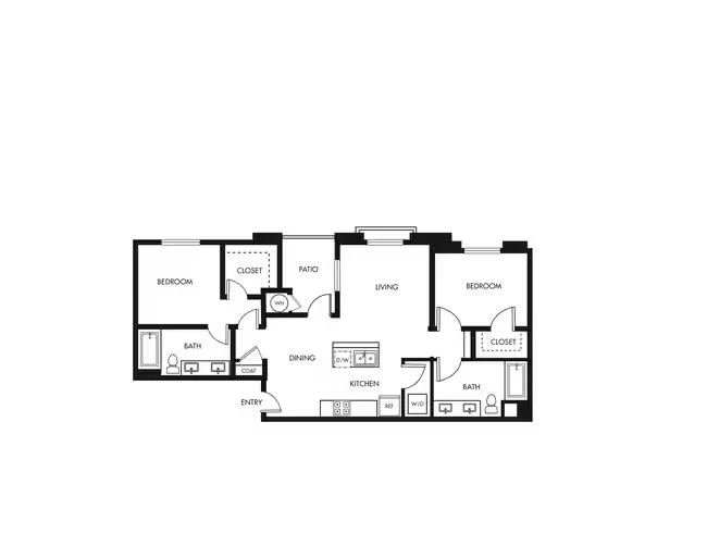 Plan B1 1-309 floor plan