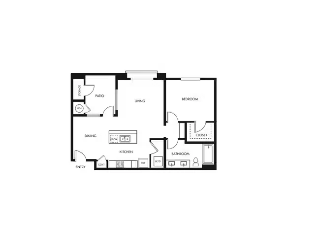 Plan A1 1-303 floor plan