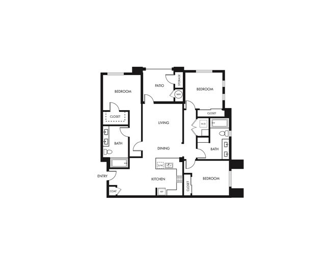 Plan C1 1-208 floor plan