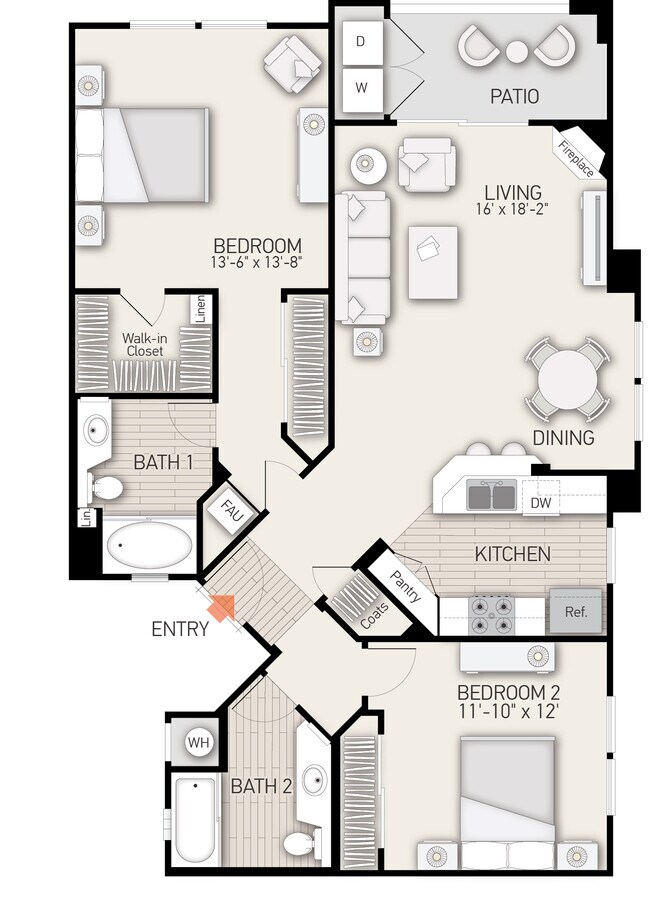 Plan J 422 floor plan