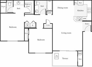 2 Bedrooms A 01-0130 floor plan