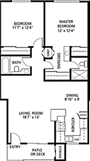 2x2 C 90 floor plan