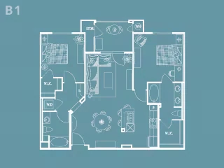 PLAN B1 2-108 floor plan