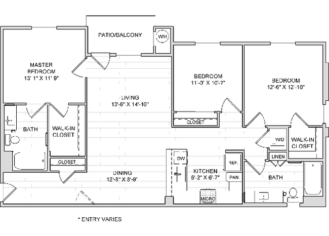 C1 14-303 floor plan