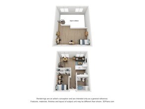 Sterling Allston A3 Loft Renovated floor plan
