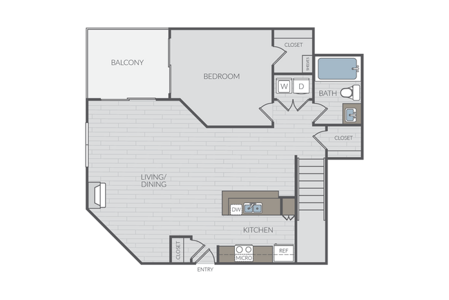 Plan 1E H206 floor plan