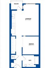 1 Bed • 1 Bath 637 floor plan