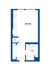 Studio • 1 Bath 348 floor plan