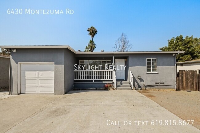6430 Montezuma Rd San Diego, CA 92115