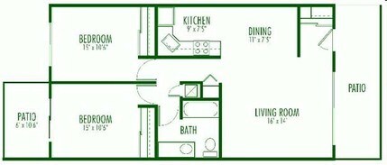 2x1 1280-308 floor plan
