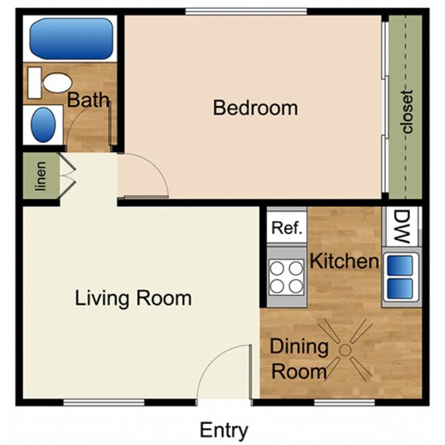 1x1 1-15 floor plan