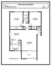 Plan D1: With Washer and Dryer 205 205 floor plan