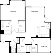 2 Bed/2 Bath-B10 509 floor plan