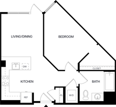 1 Bed/1 Bath-A4 745 floor plan