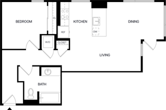 1 Bed/1 Bath-A10 329 floor plan