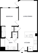 1 Bed/1 Bath-A7 651 floor plan