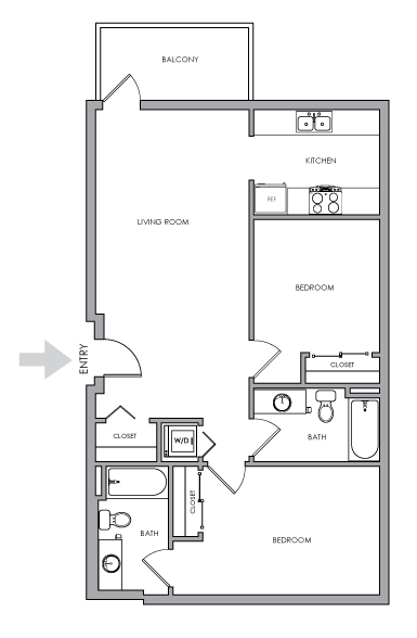 2X2 F - 2X2 F 211-212 floor plan