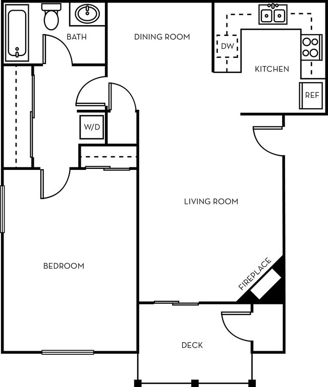 1x1C 133 floor plan
