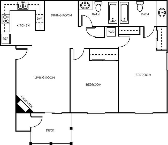 2x2C 075 floor plan